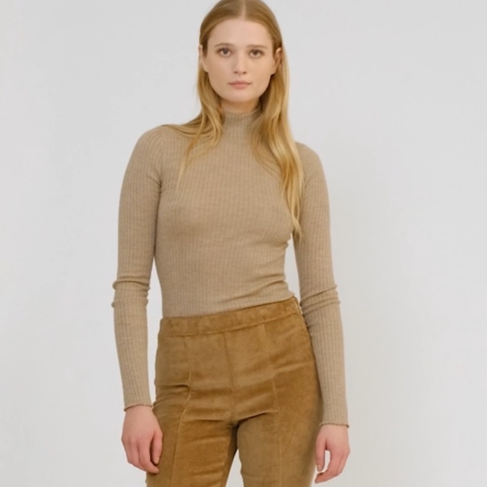 SPRWMN CASHMERE MOCK NECK L